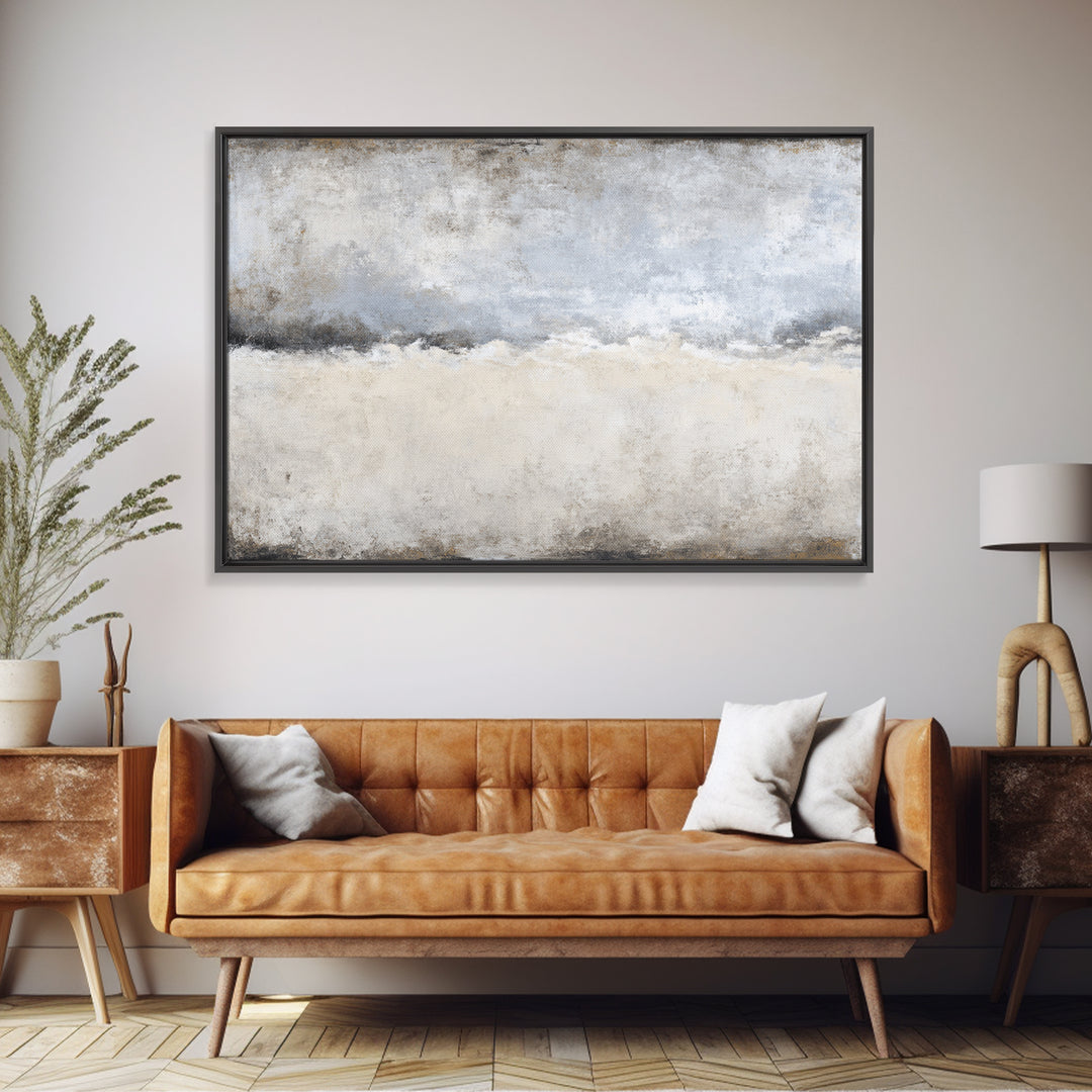 Sophisticated Neutral Abstract Framed Canvas Print, Hotel Art, Gallery Wall Set, Hotel Decor, Fine Art, Boutique, HOT-3x2-5