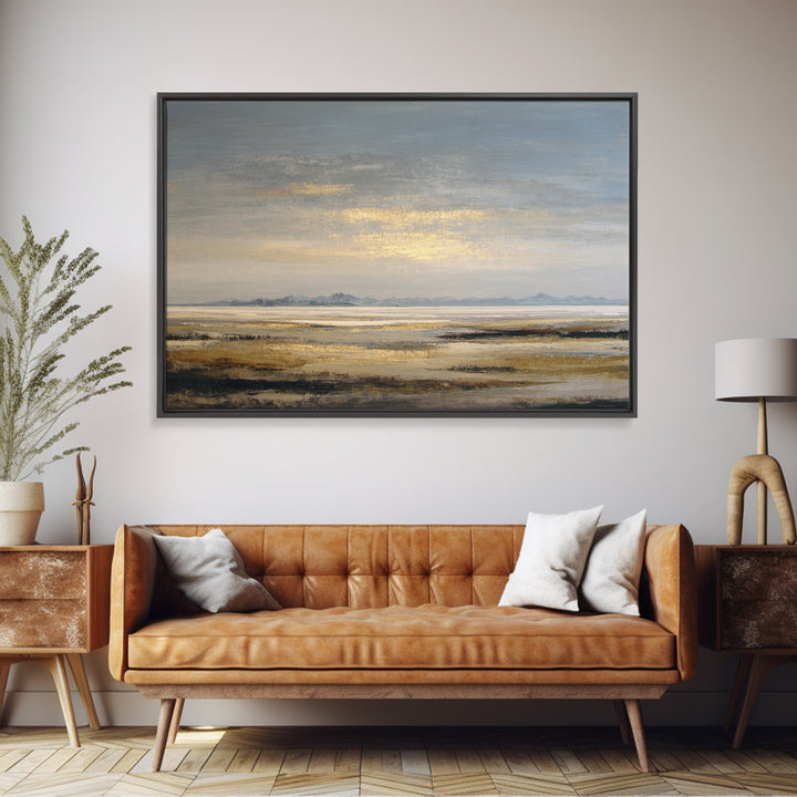Panoramic Desert Horizon Canvas Print, Hotel Art, Contemporary Art, Hotel Decor, Fine Art, Boutique, Art Deco, Abstract Art, HOT-3x2-72