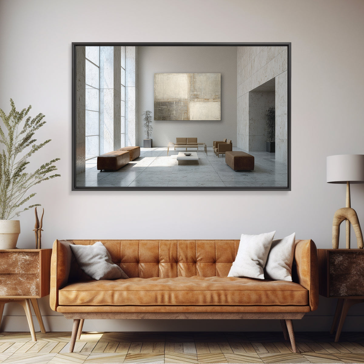 Minimal Architectural Arch Study Framed Canvas Print, Hotel Art, Coastal Wall Art, Hotel Decor, Oil Painting, Boutique, HOT-3x2-8
