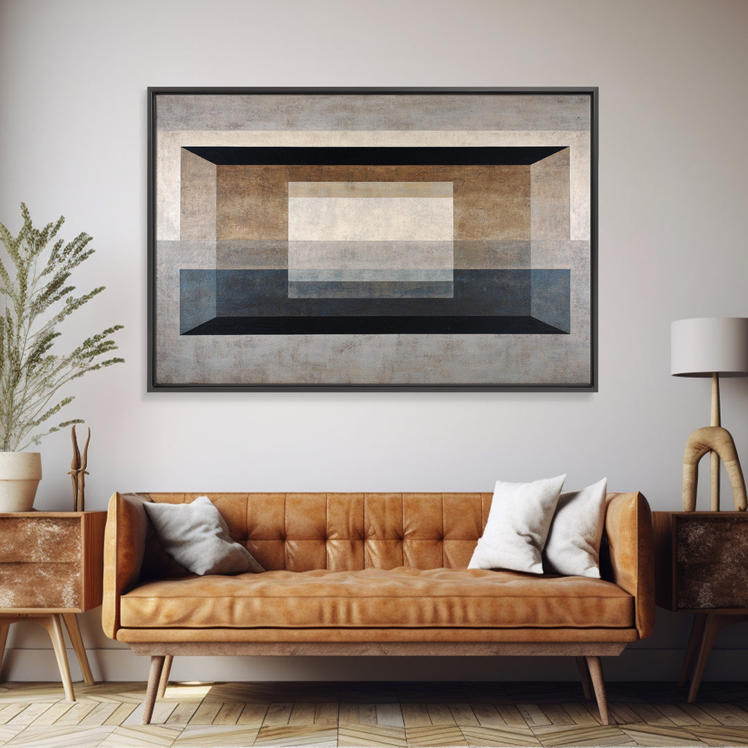 Modern Geometric Composition Canvas Print, Hotel Art, Abstract Art, Hotel Decor, Fine Art, Boutique, Gallery Wall Art, HOT-3x2-83