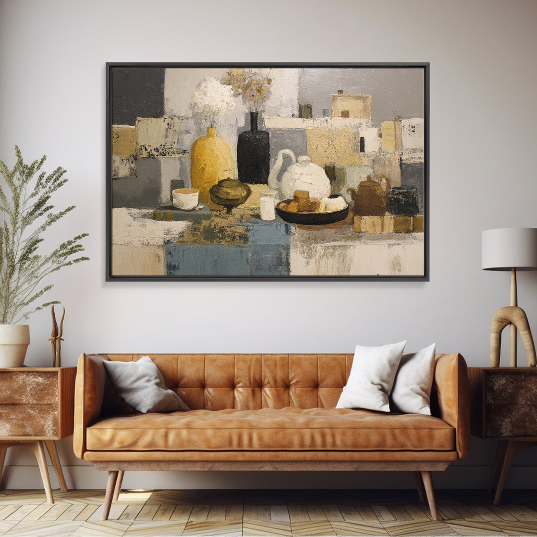 Classic Oil Painted Floral Still Life Framed Canvas Print, Hotel Art, Statement Artwork, Hotel Decor, Fine Art, Boutique, HOT-3x2-85
