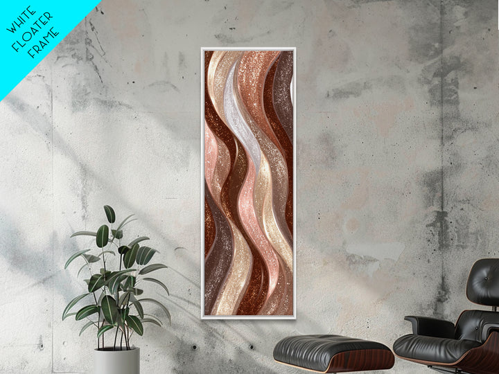 Abstract Hair Strands Forming Elegant Waves Canvas Print, Hair Salon Art, Printable Wall Art, Living Room Decor, Style, HSA-1x3-39