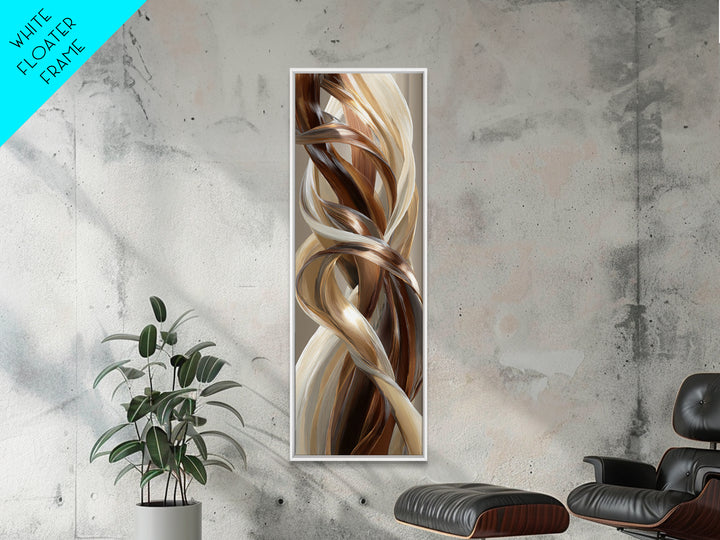 Hair Strands Turning into Abstract Ribbons Canvas Print, Hair Salon Art, Modern Decor, Living Room Decor, Fine Art, Style, HSA-1x3-57