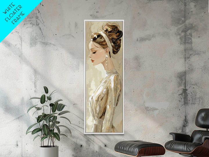 Braided Hairstyle Study Canvas Print, Hair Salon Art, Salon Sign, Living Room Decor, Fine Art, Style, Luxury Decor, HSA-1x3-95