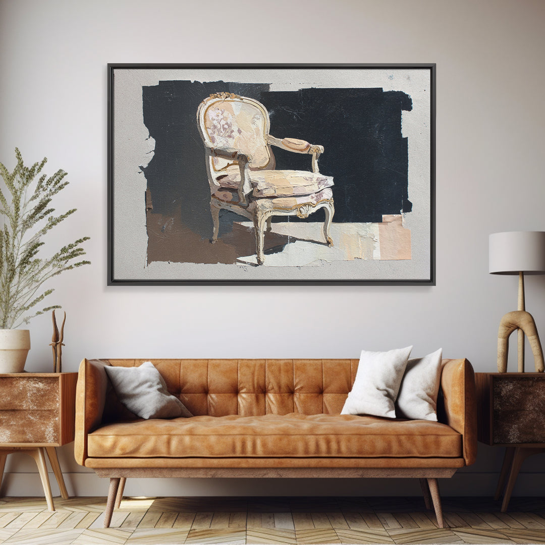 Gold Scissors and Comb Still Life on Framed Canvas Print, Hair Salon Art, Black Woman Wall Art, Living Room Decor, Style, HSA-3x2-78