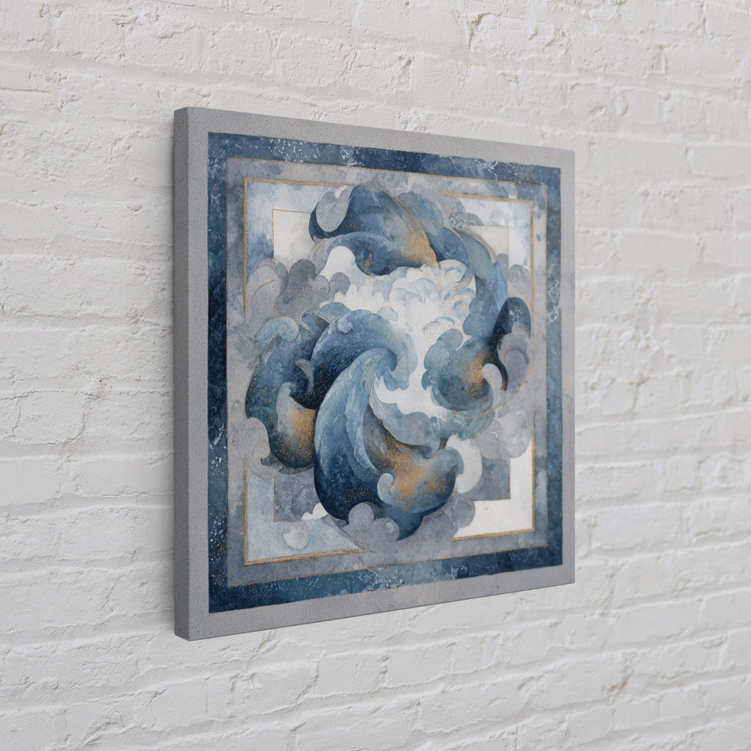 Dancers Suggested by Soft Moving Brushwork Canvas Print, Impressionist Art, Abstract Painting, Living Room Decor, Impression, IMP-1x1-39