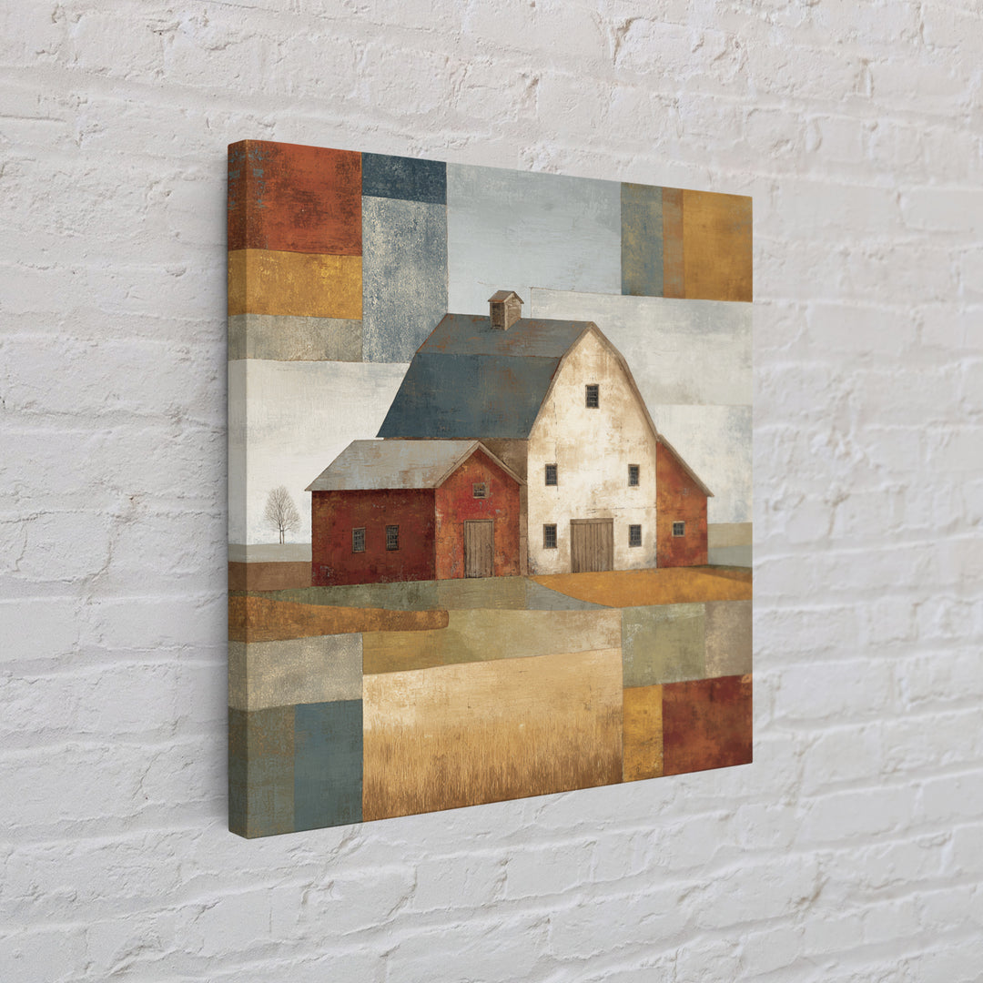 Country Lane with Flickering Sunlight Framed Canvas Print, Impressionist Art, Colorful Wall Art, Living Room Decor, Impression, IMP-1x1-70