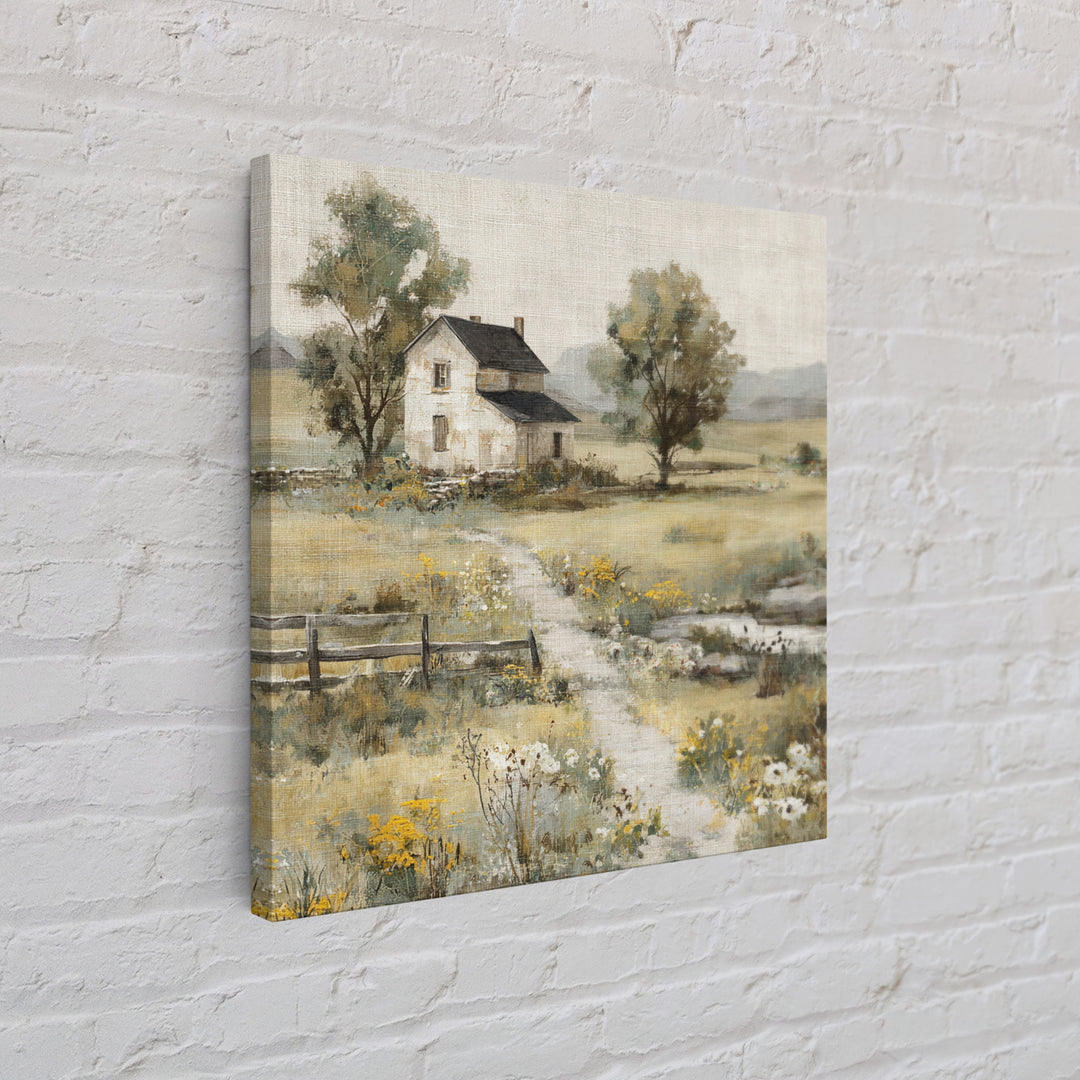 Country Lane with Flickering Sunlight Canvas Print, Impressionist Art, Modern Decor, Living Room Decor, Fine Art, Impression, IMP-1x1-94