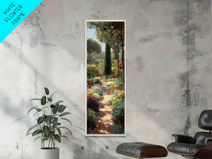 Garden Path Covered Canvas Print, Impressionist Art, Gallery Decor, Living Room Decor, Fine Art, Impression, Wall Art, IMP-1x3-14