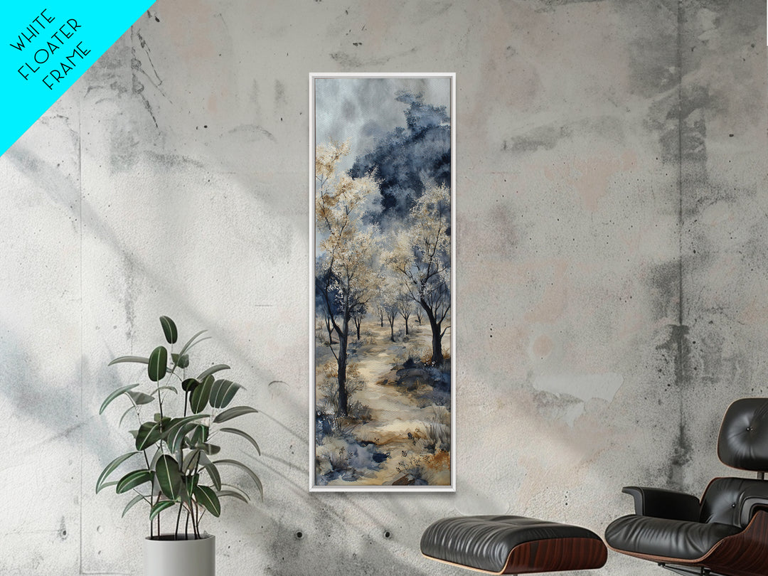 Spring Orchard with Blossoming Trees Canvas Print, Impressionist Art, Neutral Decor, Living Room Decor, Fine Art, Impression, IMP-1x3-18