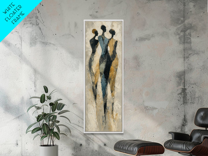 Dancers Suggested by Soft Moving Brushwork Canvas Print, Impressionist Art, Original Art, Living Room Decor, Impression, IMP-1x3-3