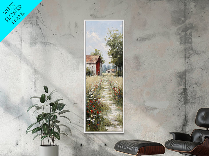 Country Lane with Flickering Sunlight Canvas Print, Impressionist Art, Floral Print, Living Room Decor, Impression, IMP-1x3-34