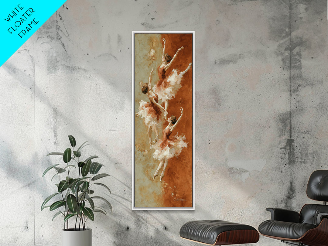 Dancers Suggested by Soft Moving Brushwork Canvas Print, Impressionist Art, Landscape Art, Living Room Decor, Abstract Art, IMP-1x3-51