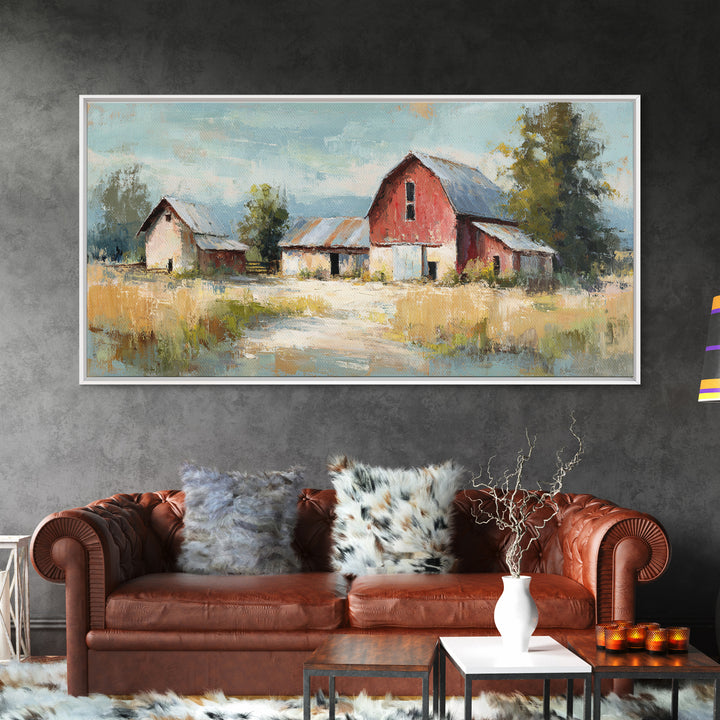 Country Lane with Flickering Sunlight Framed Canvas Print, Impressionist Art, Room Decor, Living Room Decor, Impression, IMP-2x1-18