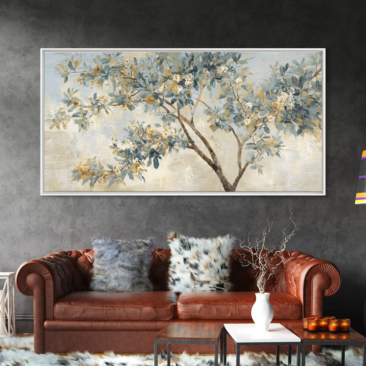 Apple Tree in Summer Orchard Framed Canvas Print, Impressionist Art, Printable Wall Art, Living Room Decor, Impression, IMP-2x1-37