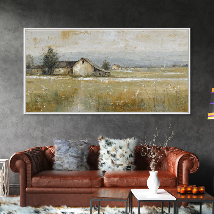 Country Lane with Flickering Sunlight Framed Canvas Print, Impressionist Art, Room Decor, Living Room Decor, Impression, IMP-2x1-42