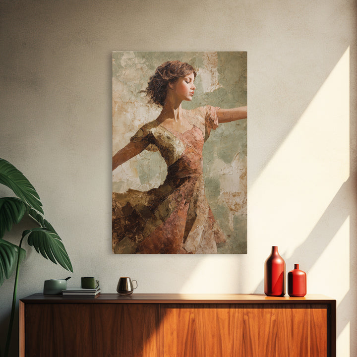 Dancers Suggested by Soft Moving Brushwork Canvas Print, Impressionist Art, Original Painting, Living Room Decor, Impression, IMP-2x3-23