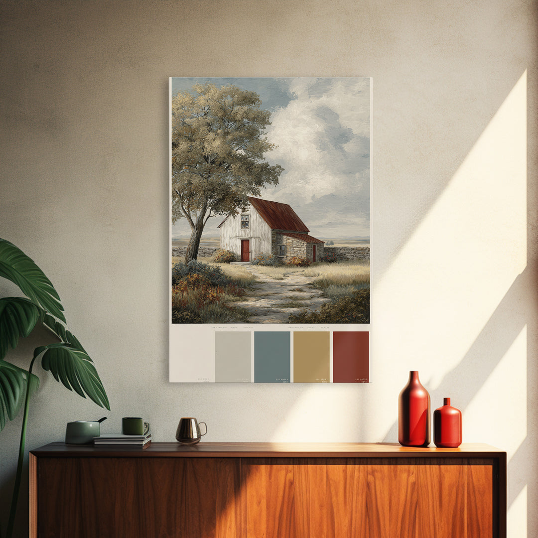 Country Lane with Flickering Sunlight Canvas Print, Impressionist Art, Art Print, Living Room Decor, Fine Art, Impression, IMP-2x3-54