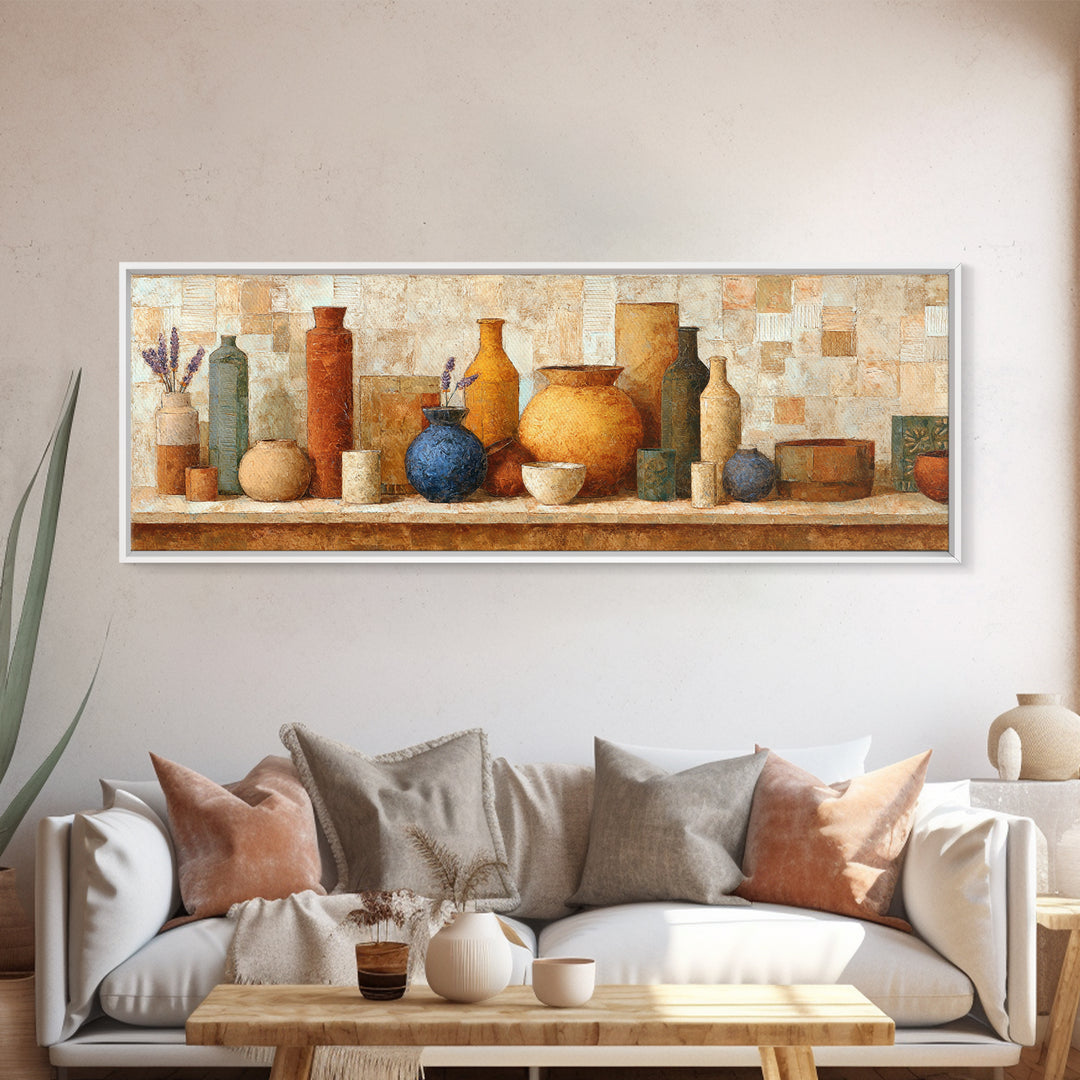 Sunset over Lavender Field Canvas Print, Impressionist Art, Large Wall Art, Living Room Decor, Impression, Abstract Painting, IMP-3x1-78