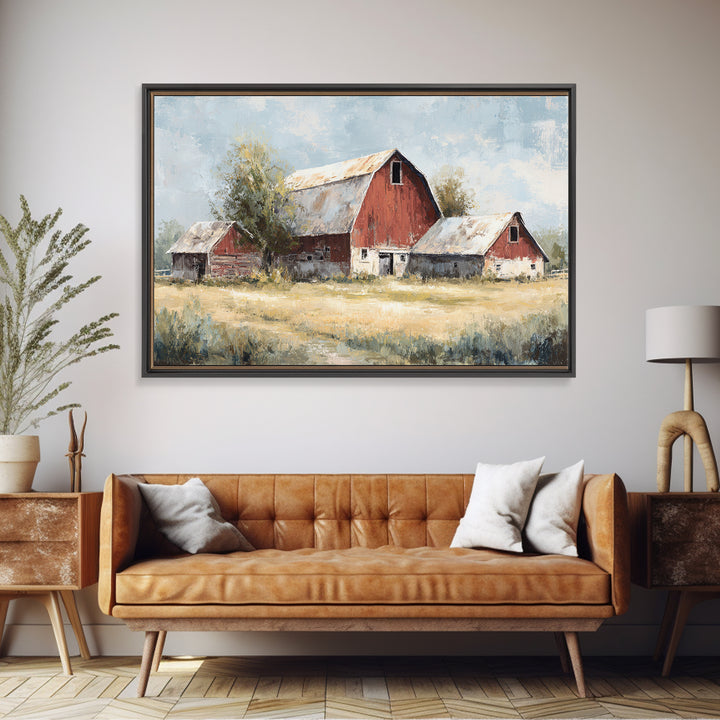 Country Lane with Flickering Sunlight Framed Canvas Print, Impressionist Art, Bedroom Decor, Living Room Decor, Impression, IMP-3x2-2