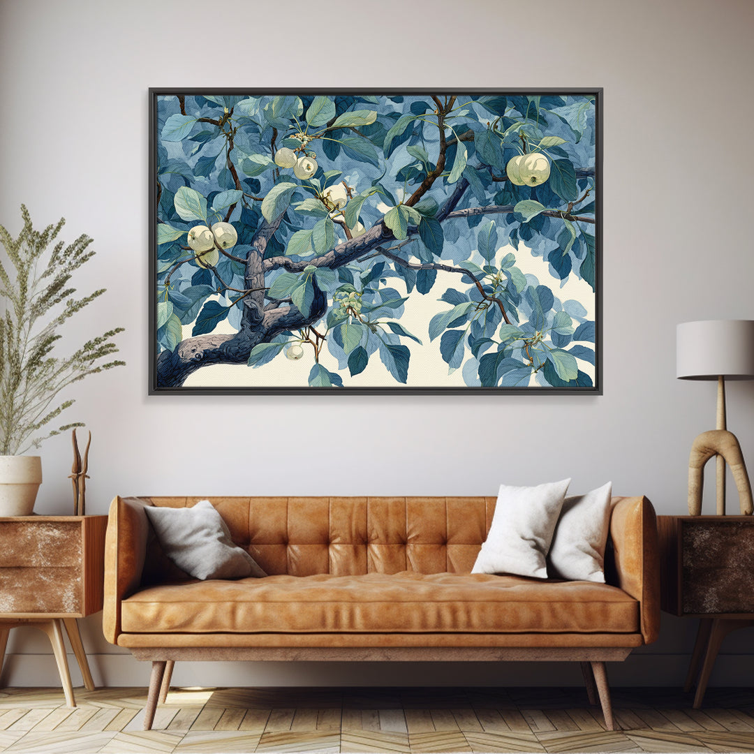 Apple Tree in Summer Orchard Canvas Print, Impressionist Art, Landscape Wall Art, Living Room Decor, Fine Art, Impression, IMP-3x2-21