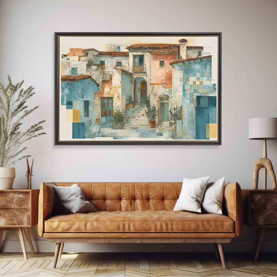 Sunset over Lavender Field Canvas Print, Impressionist Art, Coastal Wall Art, Living Room Decor, Fine Art, Impression, IMP-3x2-42