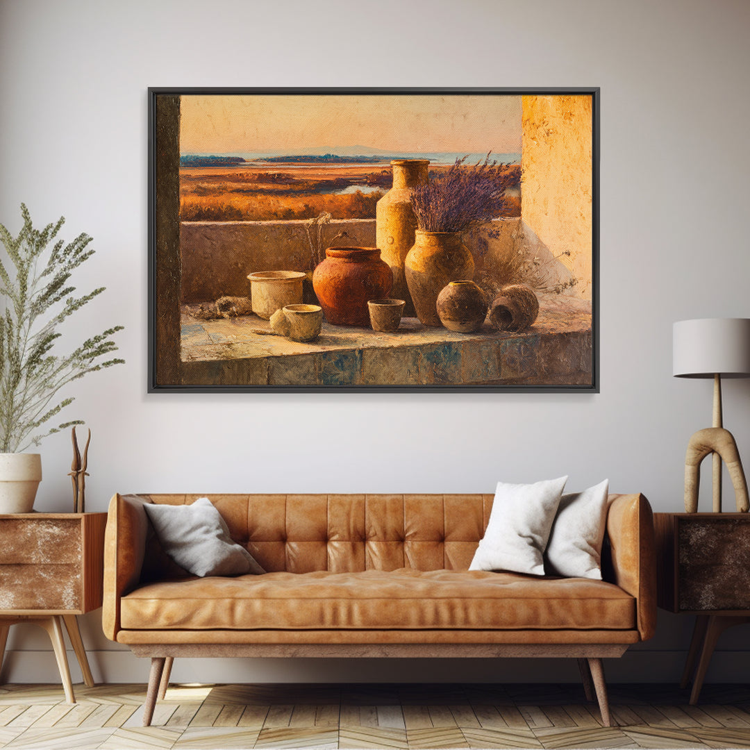 Sunset over Lavender Field Canvas Print, Impressionist Art, Coastal Wall Art, Living Room Decor, Fine Art, Impression, IMP-3x2-66