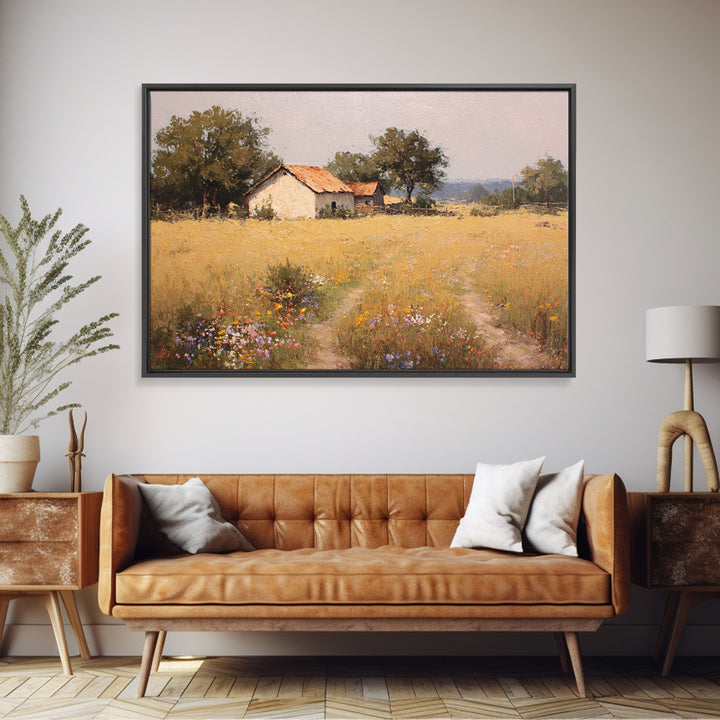 Country Lane with Flickering Sunlight Canvas Print, Impressionist Art, Floral Wall Art, Living Room Decor, Impression, IMP-3x2-74