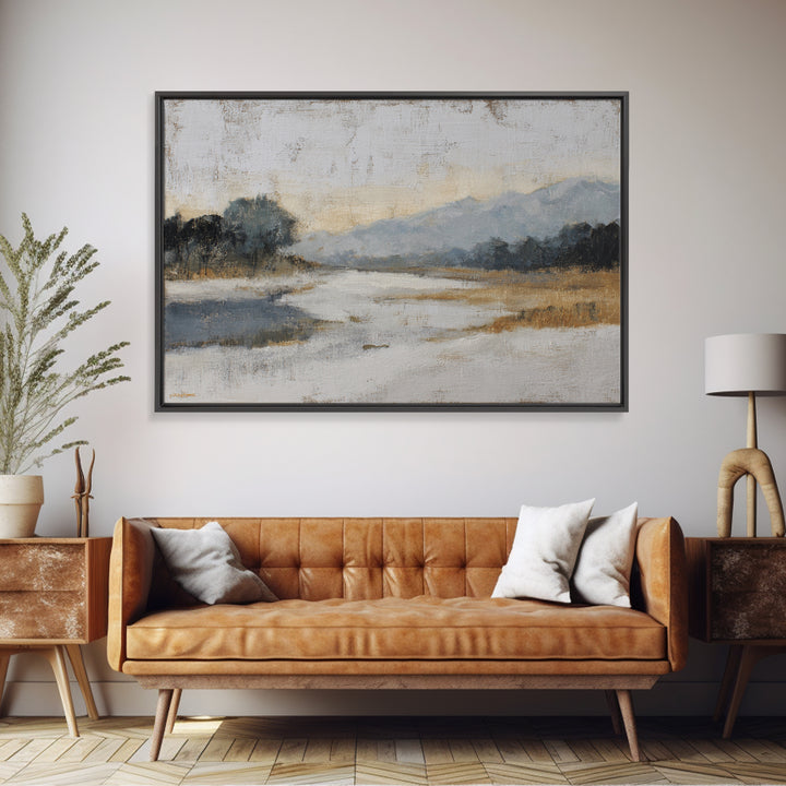Dancers Suggested by Soft Moving Brushwork Canvas Print, Impressionist Art, Horizontal Wall Art, Living Room Decor, Impression, IMP-3x2-91