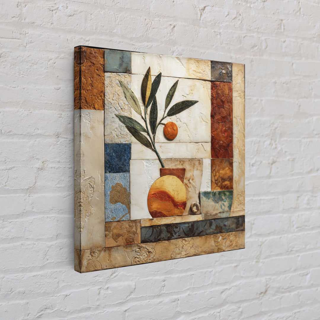 Marble Fruit Still Life Framed Canvas Print, Italian Villa Art, Gallery Wall Set, Living Room Decor, Fine Art, Villa, IVA-1x1-71