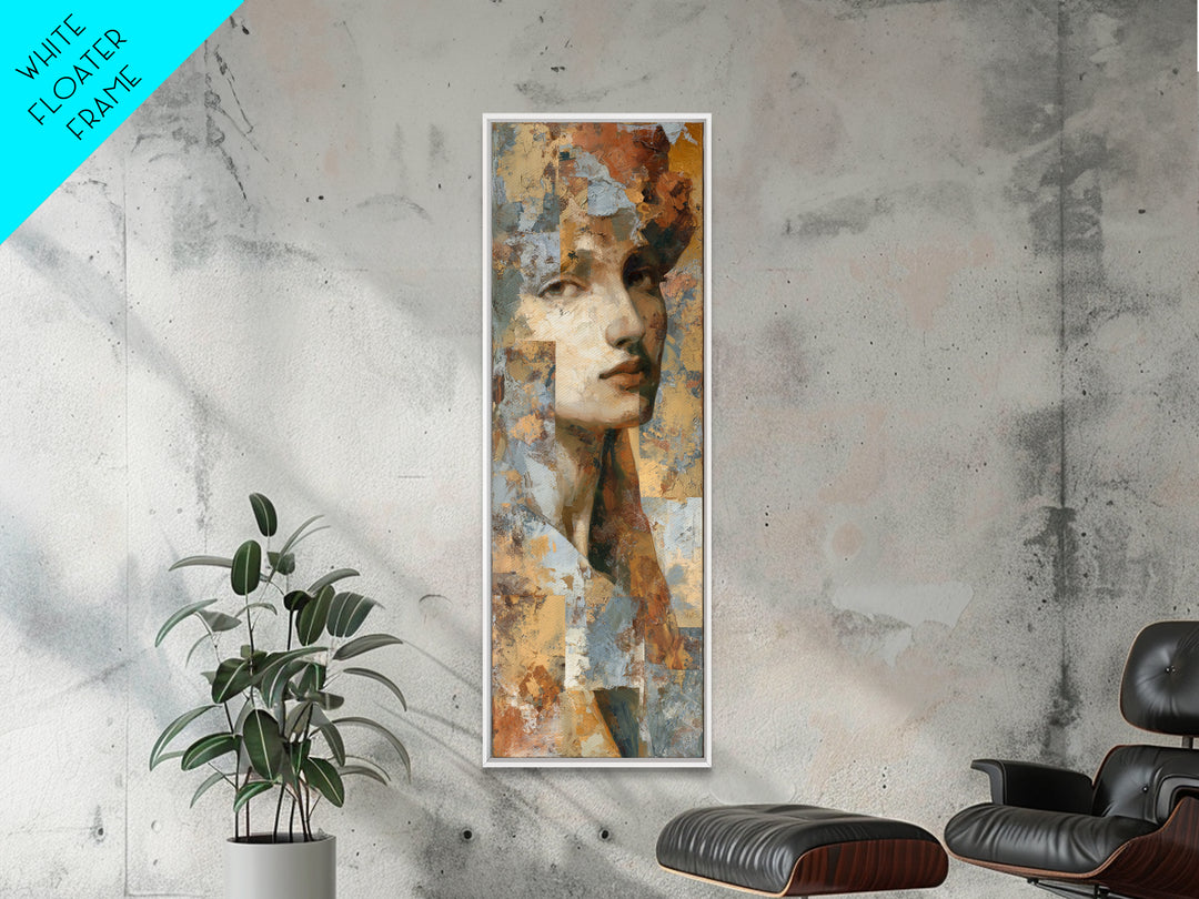 Renaissance Inspired Portrait with Modern Softness Canvas Print, Italian Villa Art, Living Room Decor, Fine Art, Villa, IVA-1x3-6
