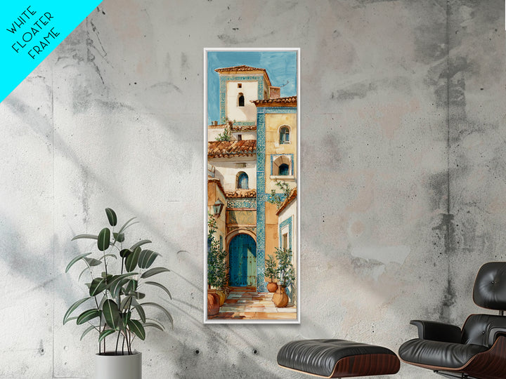 White Wine and Olives Still Life Framed Canvas Print, Italian Villa Art, Room Decor, Living Room Decor, Oil Painting, Villa, IVA-1x3-76