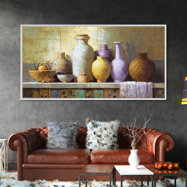 Renaissance Inspired Portrait with Modern Softness Canvas Print, Italian Villa Art, Boho Decor, Living Room Decor, Villa, IVA-2x1-86