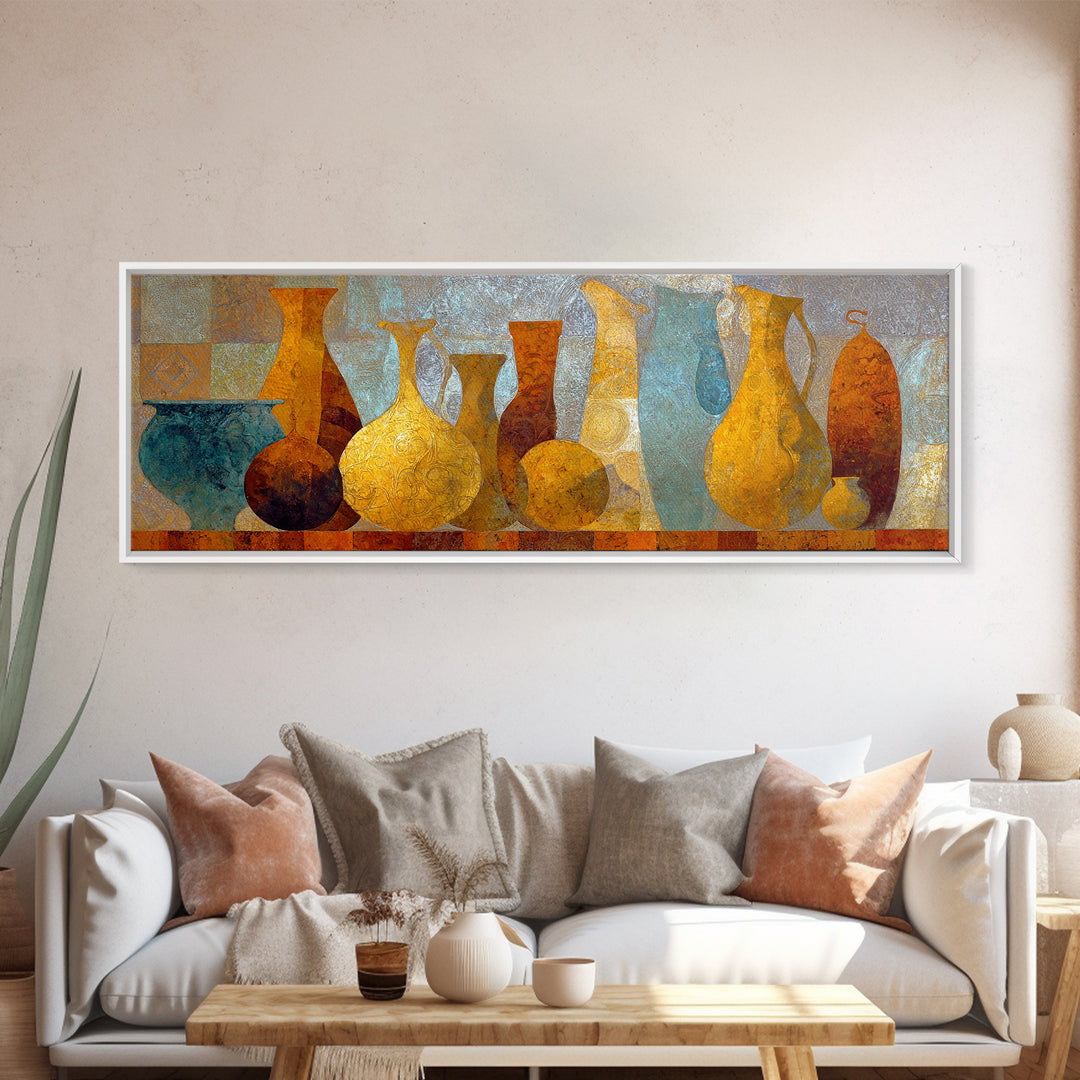 Venetian Canal Reflection Without City Crowd Canvas Print, Italian Villa Art, Gallery Wall Set, Living Room Decor, Villa, IVA-3x1-12
