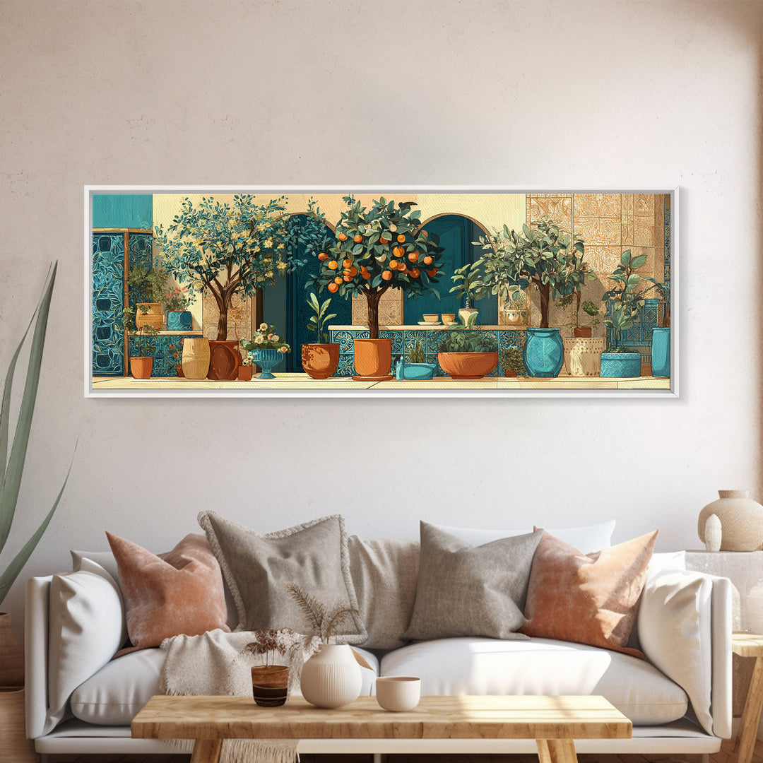 Pasta Herbs and Tomatoes Still Life Canvas Print, Italian Villa Art, Wall Decor, Living Room Decor, Fine Art, Villa, IVA-3x1-35