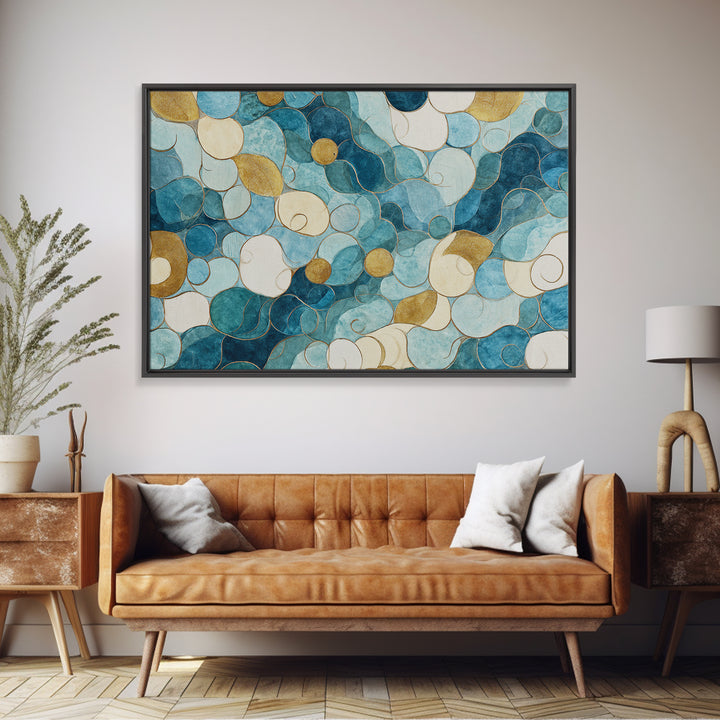 Venetian Canal Reflection Without City Crowd Canvas Print, Italian Villa Art, Original Painting, Living Room Decor, Villa, IVA-3x2-48