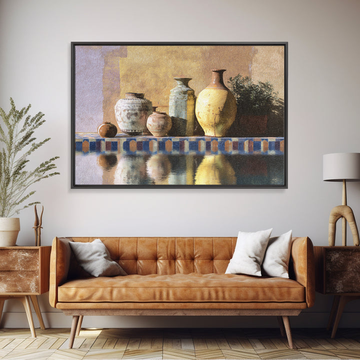 Venetian Canal Reflection Without City Crowd Canvas Print, Italian Villa Art, Digital Download Art, Living Room Decor, Villa, IVA-3x2-96