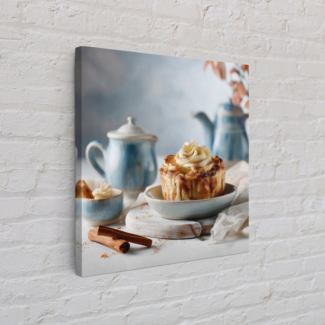 Apple Pie Cooling Framed Canvas Print, Kitchen Art, Digital Wall Art, Kitchen Decor, Fine Art, Kitchen, Kitchen Prints, KIT-1x1-56