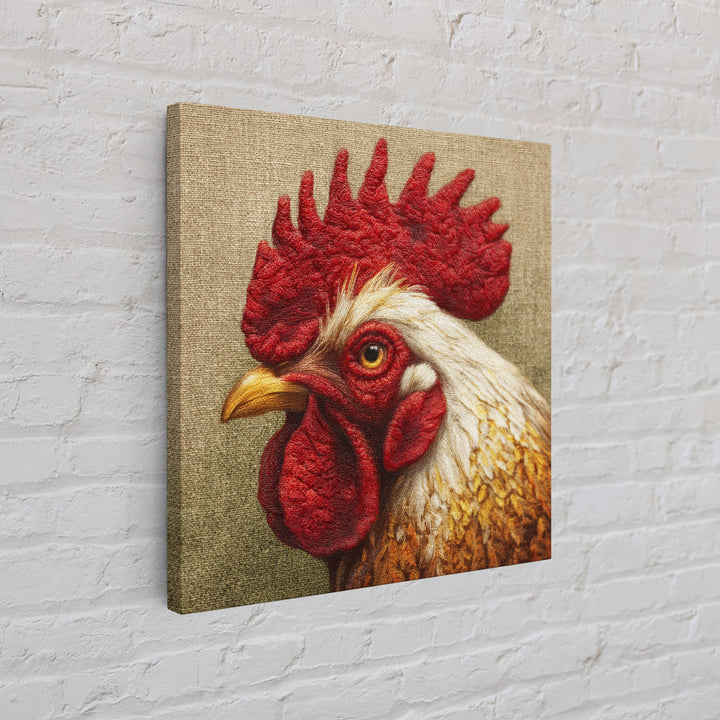 Rooster Portrait for Country Kitchen Charm Framed Canvas Print, Kitchen Art, Kitchen Wall Decor, Kitchen Decor, Kitchen, KIT-1x1-64