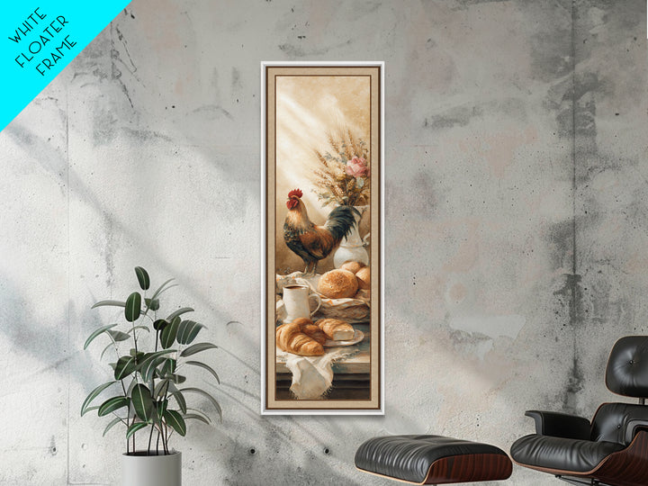 Rooster Portrait for Country Kitchen Charm Framed Canvas Print, Kitchen Art, Kitchen Wall Art, Kitchen Decor, Fine Art, Kitchen, KIT-1x3-76