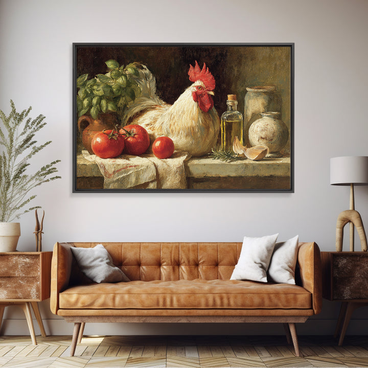 Rooster Portrait for Country Kitchen Charm Canvas Print, Kitchen Art, Neutral Decor, Kitchen Decor, Fine Art, Kitchen, KIT-3x2-68