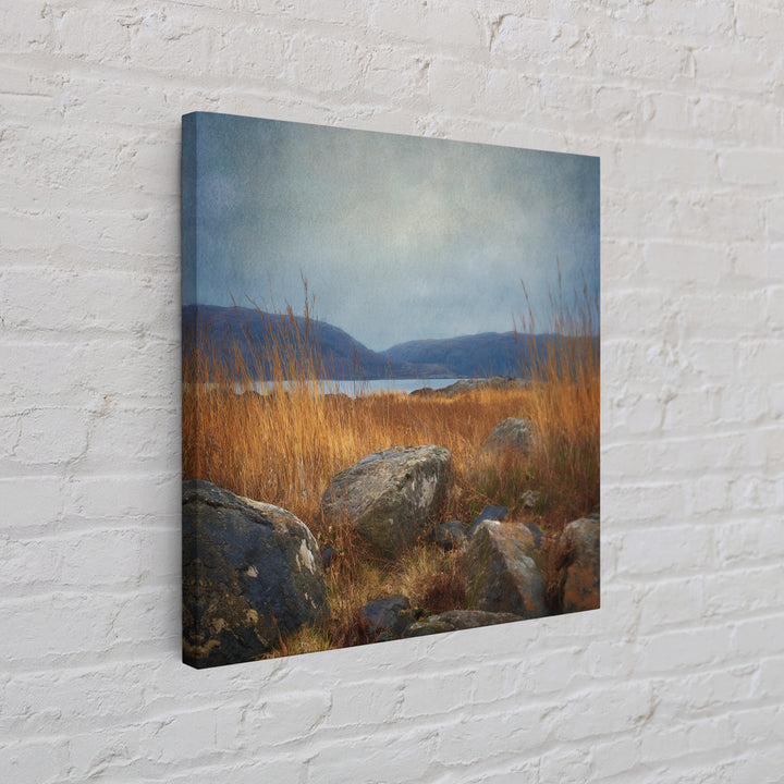 Rocky Scottish Highland Canvas Print, Landscape Art, Gallery Decor, Living Room Decor, Fine Art, Horizon, Wall Art, Home Decor, LAN-1x1-17