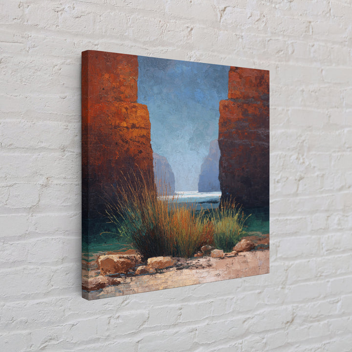 Red Canyon Walls Canvas Print, Landscape Art, Fine Art Print, Living Room Decor, Fine Art, Horizon, Digital Prints, Art Prints, LAN-1x1-5
