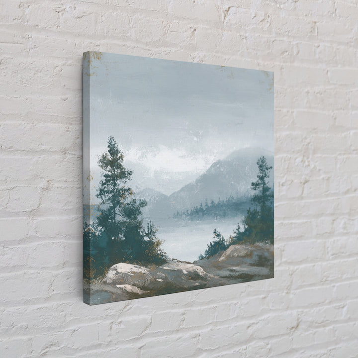 Rocky Scottish Highland Canvas Print, Landscape Art, Contemporary Art, Living Room Decor, Fine Art, Horizon, Original Art, LAN-1x1-89