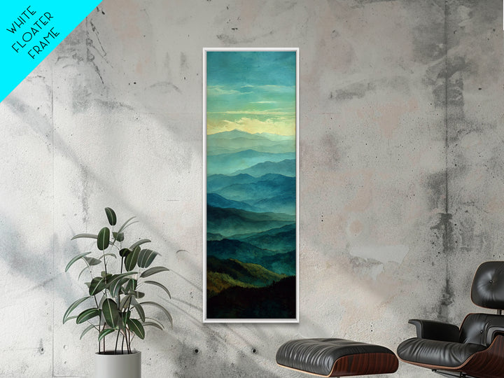 Rolling Green Hills Canvas Print, Landscape Art, Neutral Decor, Living Room Decor, Oil Painting, Horizon, Home Decor, LAN-1x3-18