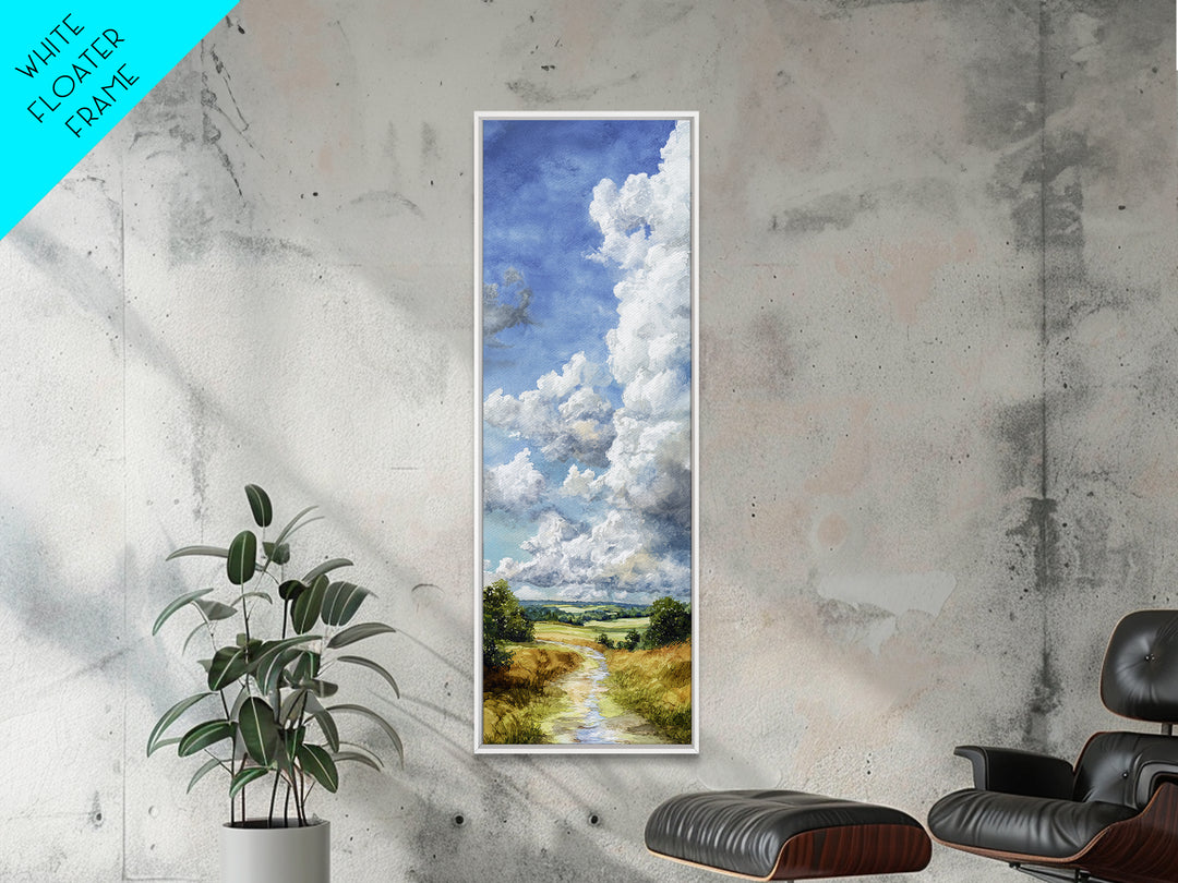 Old Country Road Canvas Print, Landscape Art, Art Prints, Living Room Decor, Horizon, Abstract Wall Art, Boho Wall Art, LAN-1x3-32