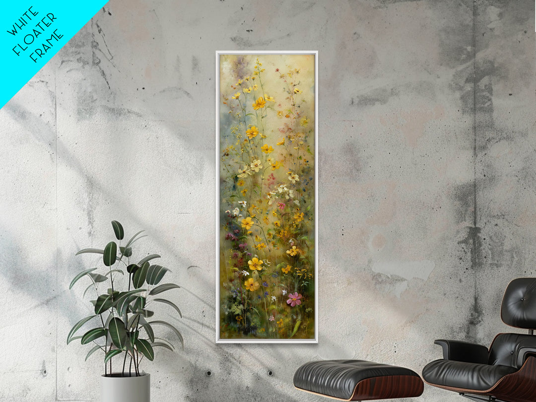 Misty Mountain Valley at Sunrise Canvas Print, Landscape Art, Minimalist Decor, Living Room Decor, Oil Painting, Horizon, LAN-1x3-37