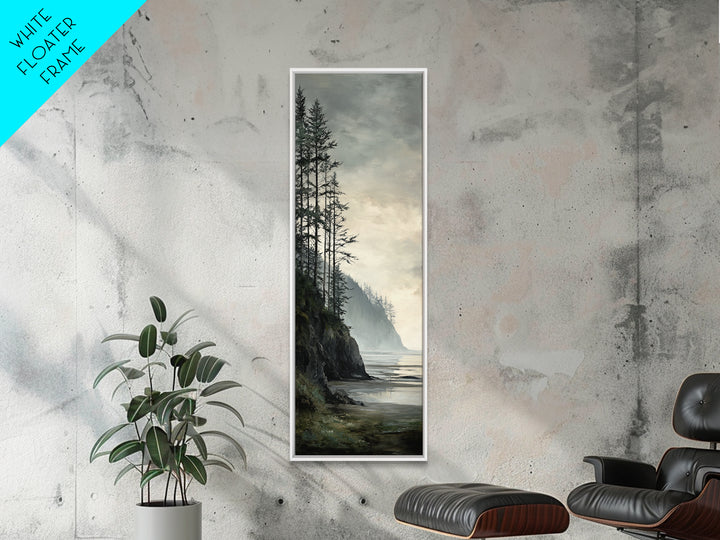 Volcanic Black Beach Framed Canvas Print, Landscape Art, Fine Art Print, Living Room Decor, Fine Art, Horizon, Digital Prints, LAN-1x3-50