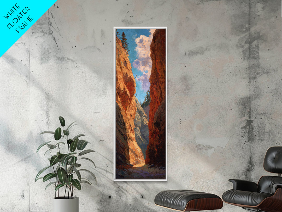 Red Canyon Walls Canvas Print, Landscape Art, Art Prints, Living Room Decor, Horizon, Abstract Wall Art, Boho Wall Art, LAN-1x3-65