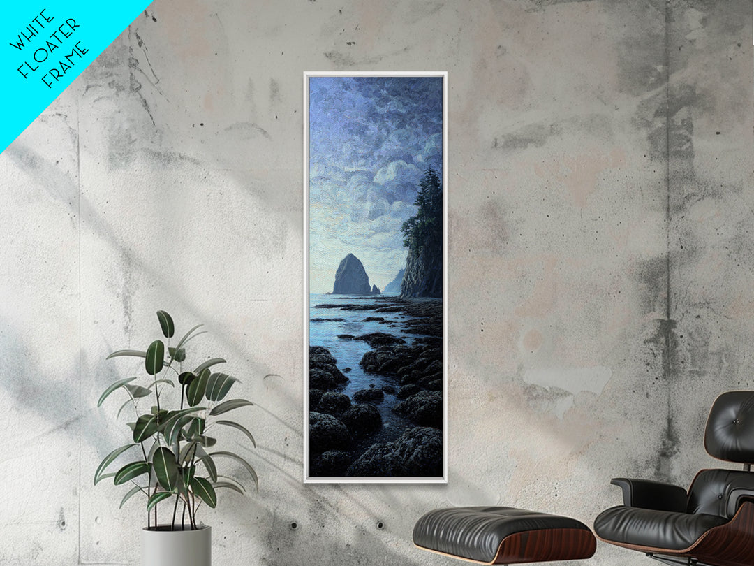 Volcanic Black Beach Framed Canvas Print, Landscape Art, Fine Art Print, Living Room Decor, Fine Art, Horizon, Digital Prints, LAN-1x3-74